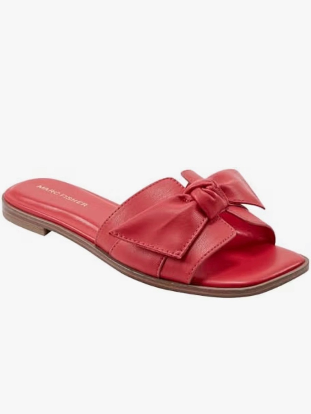 Marc Fisher Finey Red Slide Sandal - 7